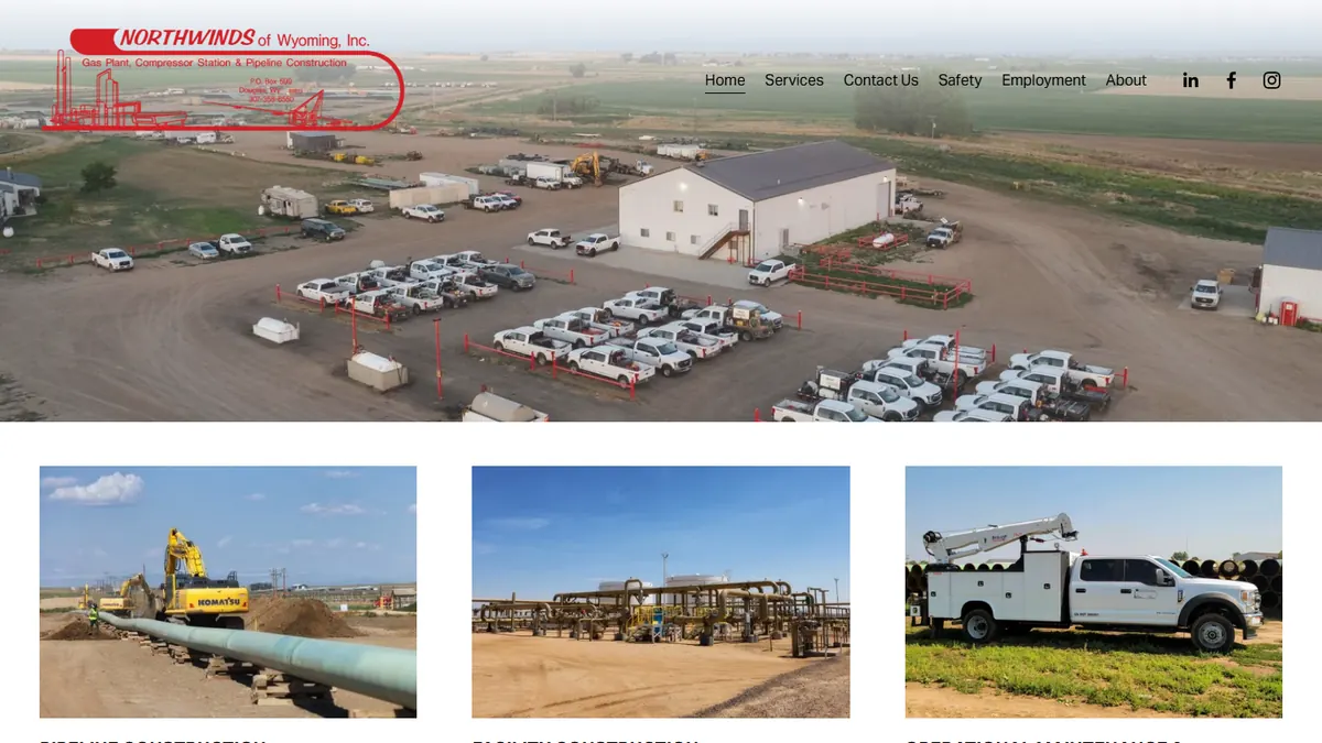 Homepage of the Northwinds of Wyoming website